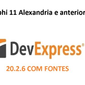 DevExpress 20.2.6 "COM FONTES" e Instalador Delphi XE2 ao Rad Studio Delphi 11 Alexandria