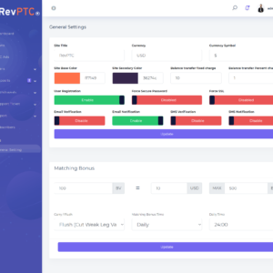 RevPTC - Plataforma PTC Binária Multinível